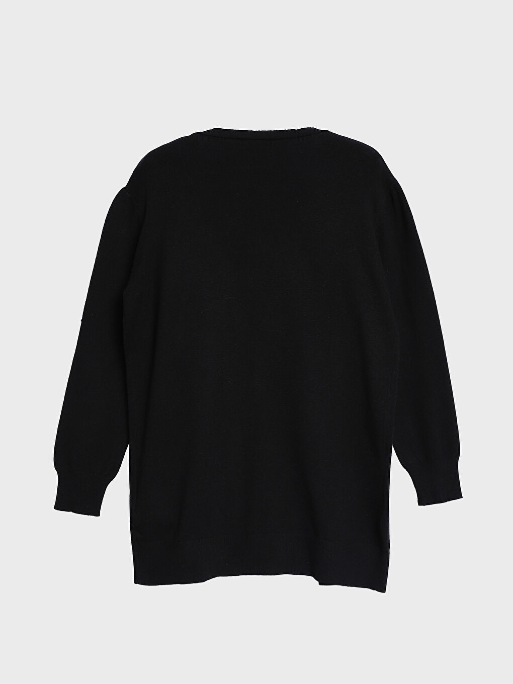 Shawl Collar Plain Long Sleeve Women's Cardigan-1