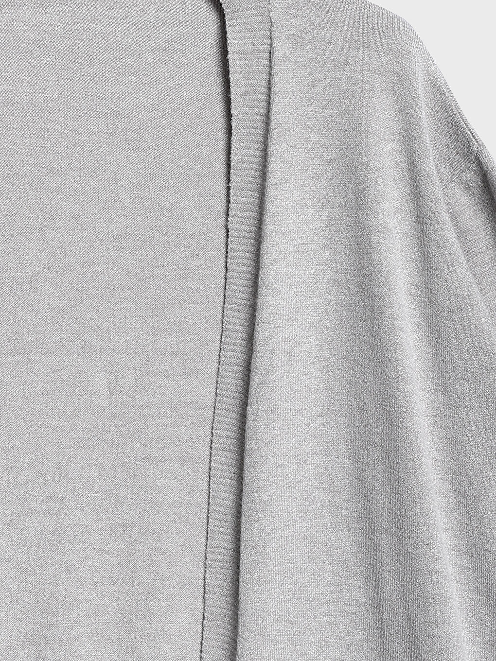 Shawl Collar Plain Long Sleeve Women's Cardigan-3