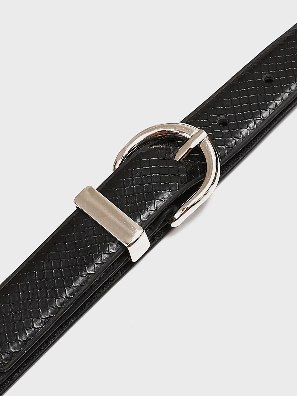 حزام جلد صناعي للسيدات - مجموعة من قطعتين-2