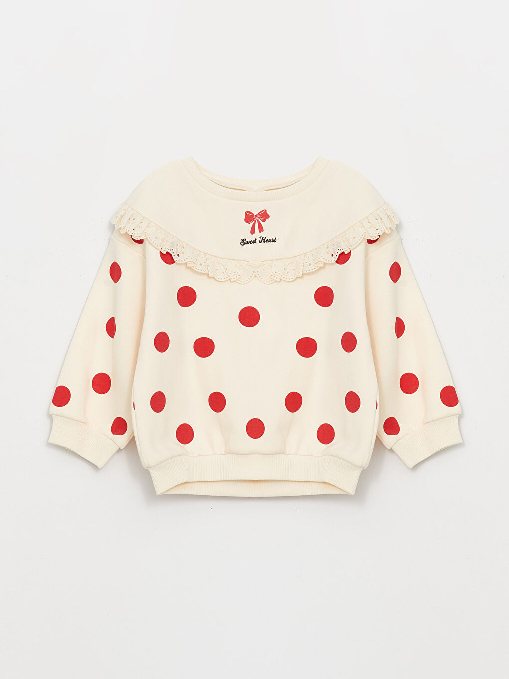 LCW baby Rundhalsausschnitt Langarm Bedrucktes Baby Mädchen Sweatshirt und Strumpfhose 2er-Pack Set -W3GU74Z1-LRA
