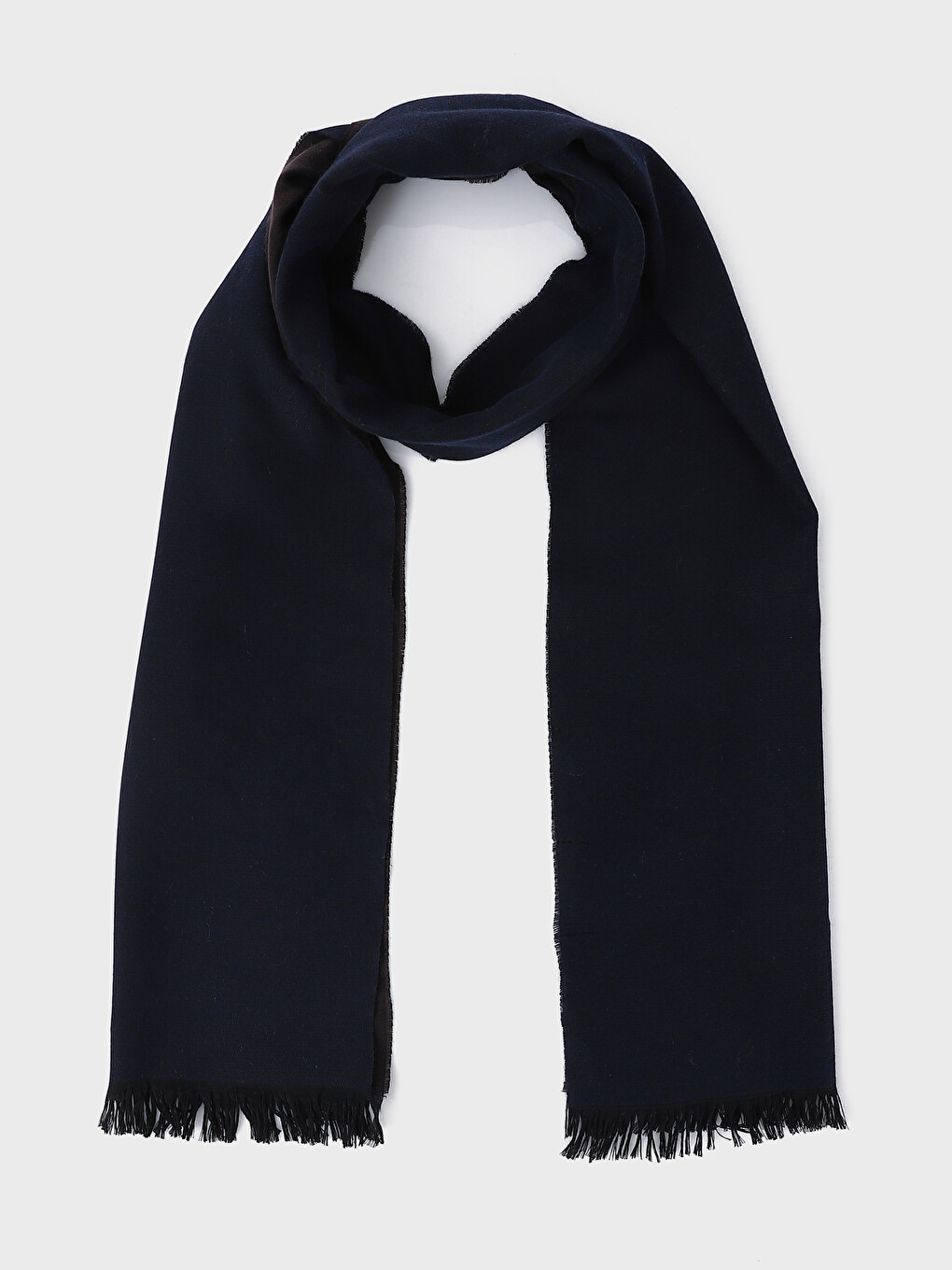 Short Fringed Men's Scarf