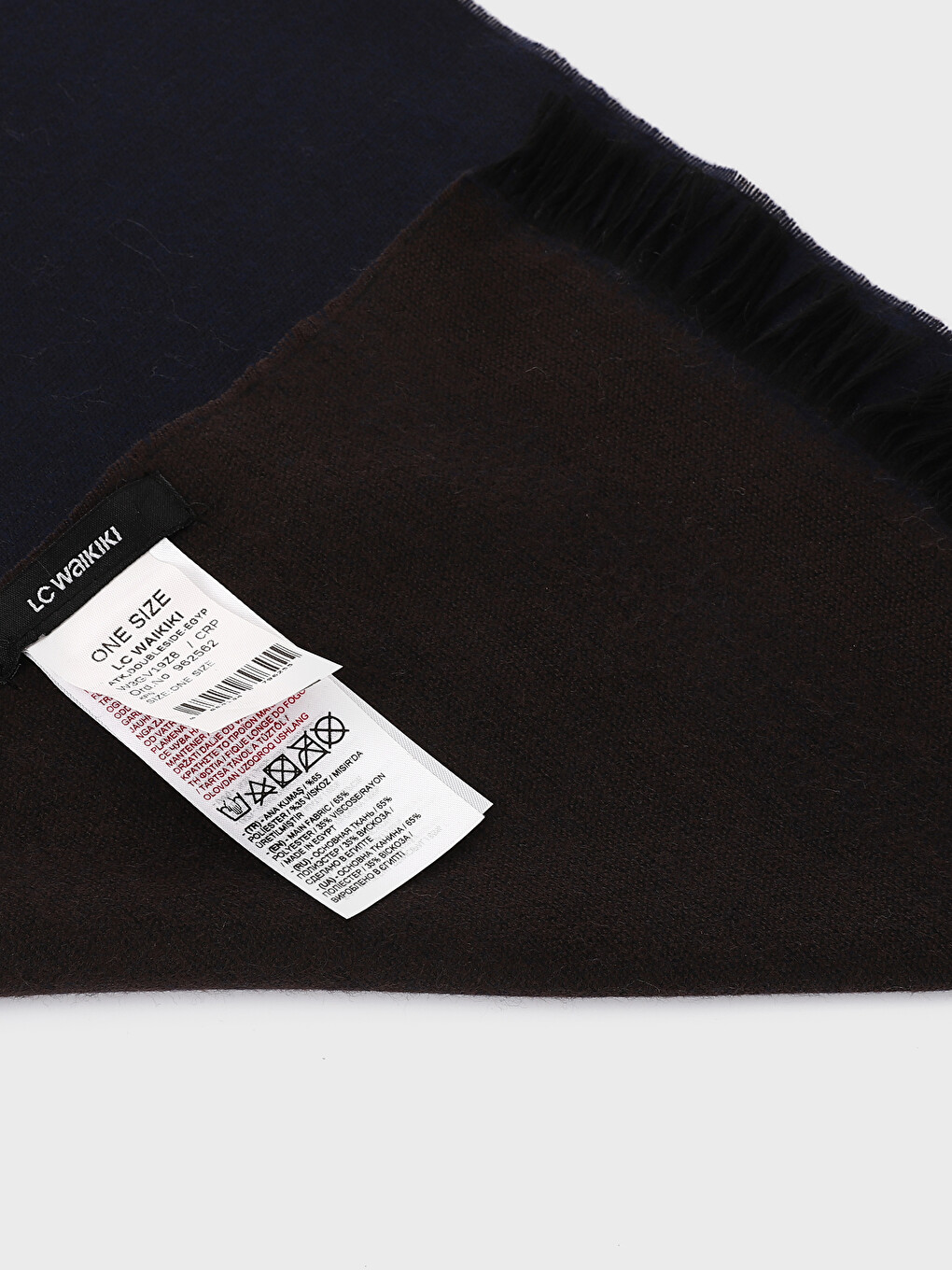 Short Fringed Men's Scarf-3