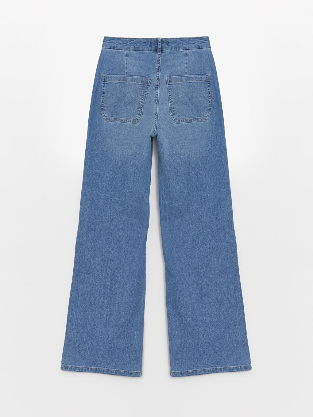 İndigo Wideleg Kadın Jean Pantolon-5