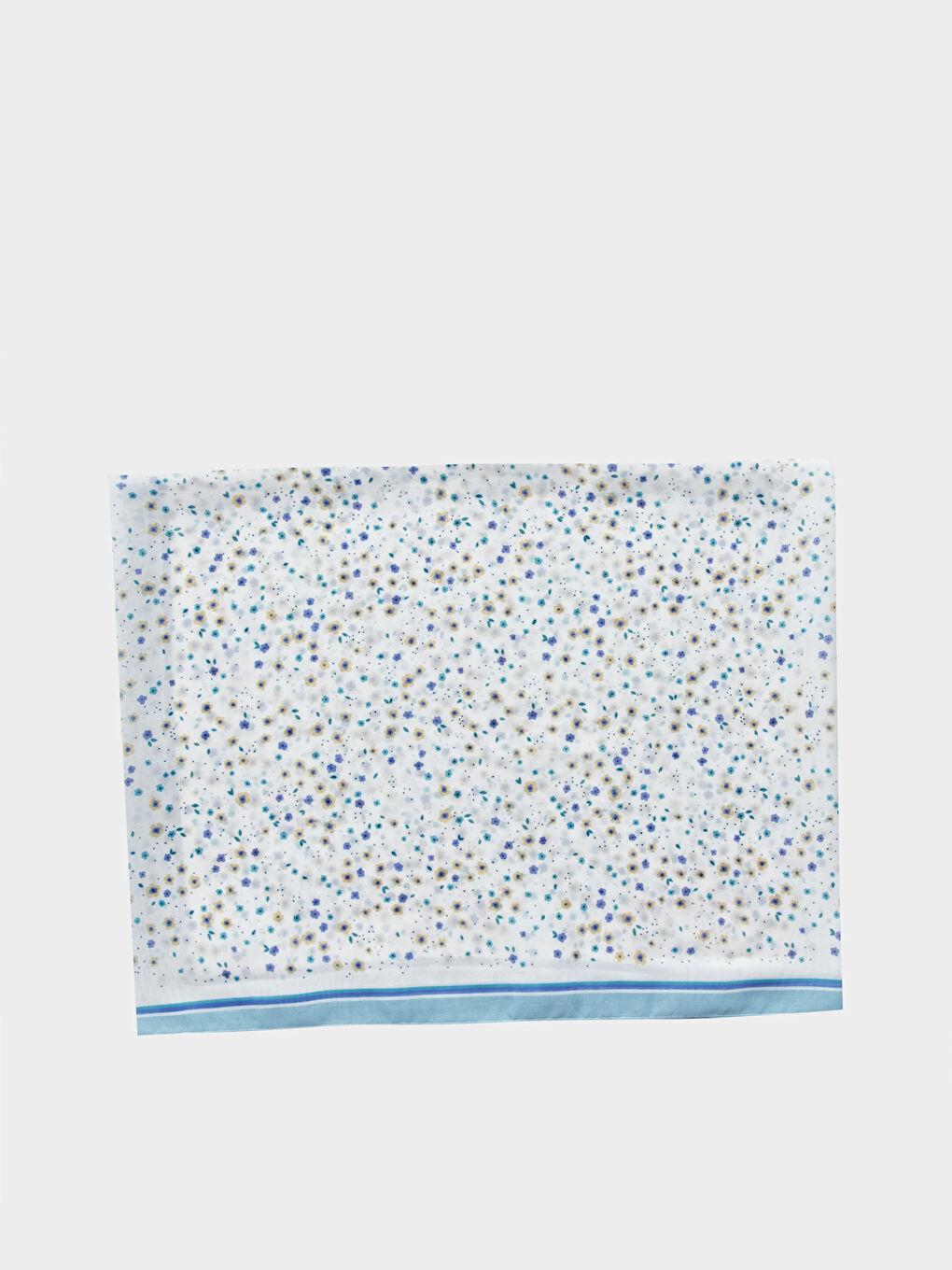 Beyaz Desenli Kadın Şal-1