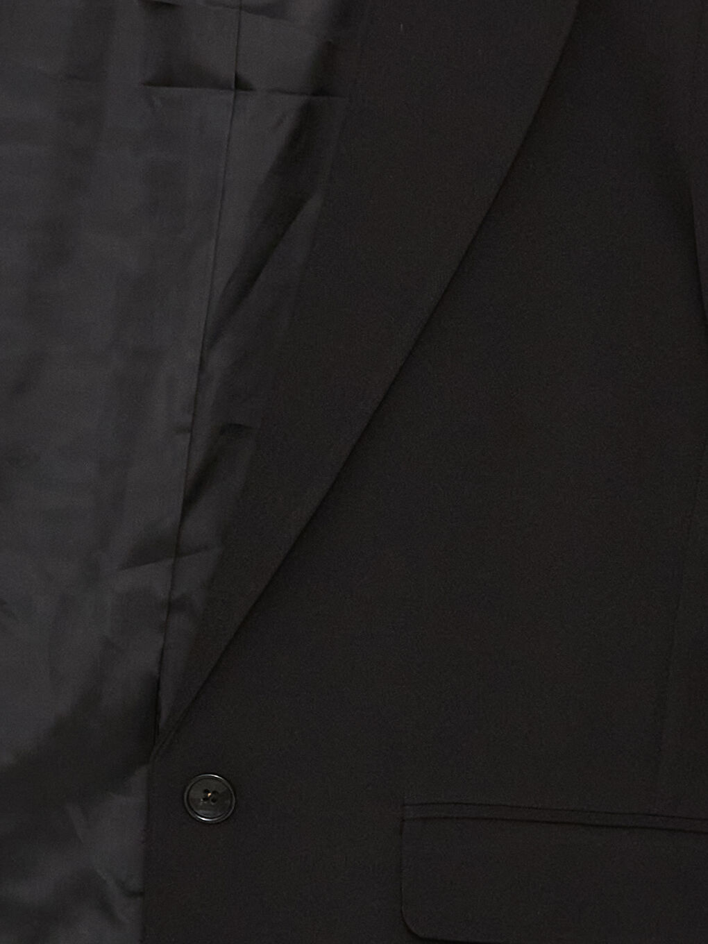 Siyah Düz Uzun Kollu Kadın Blazer Ceket-6