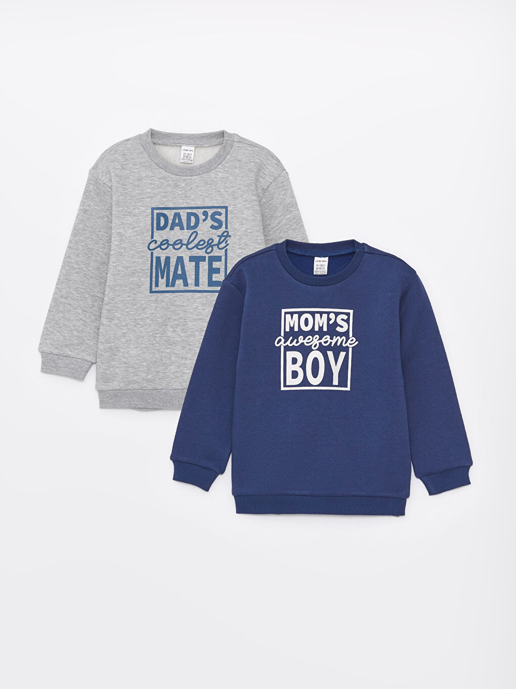 سويت شيرت للأولاد الرضع بكم طويل مطبوع عبوة من قطعتين