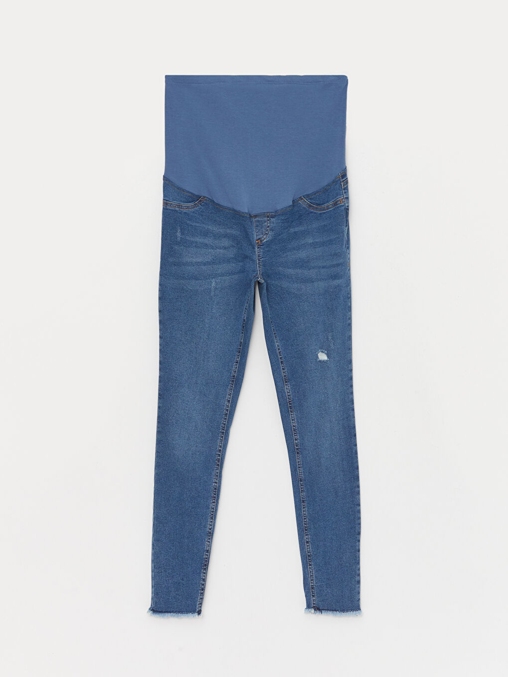 LCWAIKIKI Maternity Orta İndigo Rodeo Karın Panelli Mercury Skinny Fit Hamile Jean Pantolon - 4