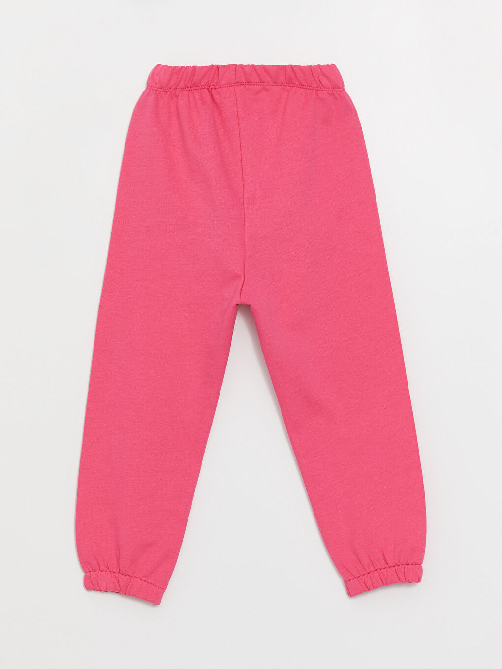 LCW baby Pembe Bisiklet Yaka Baskılı Kız Bebek Sweatshirt ve Pantolon 2'li Takım - 6