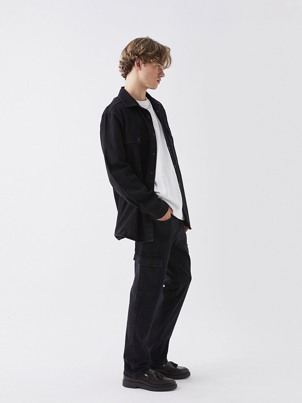 Siyah 700 Straight Fit Erkek Jean Pantolon-1