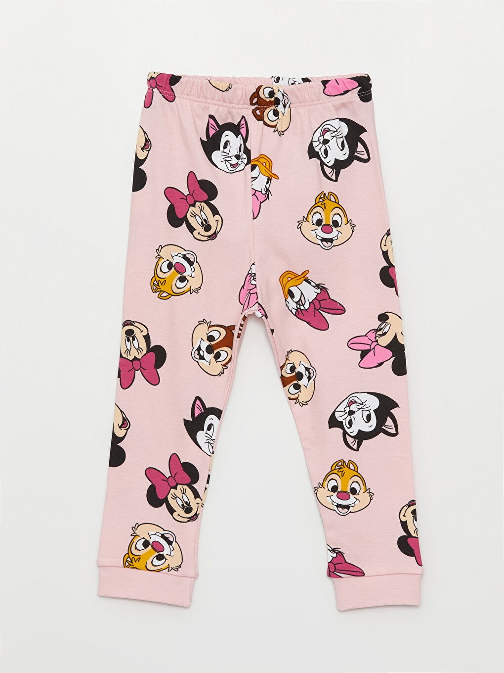 LCW baby Pembe Bisiklet Yaka Minnie Mouse Baskılı Kız Bebek Pijama Takımı 2'li - 3