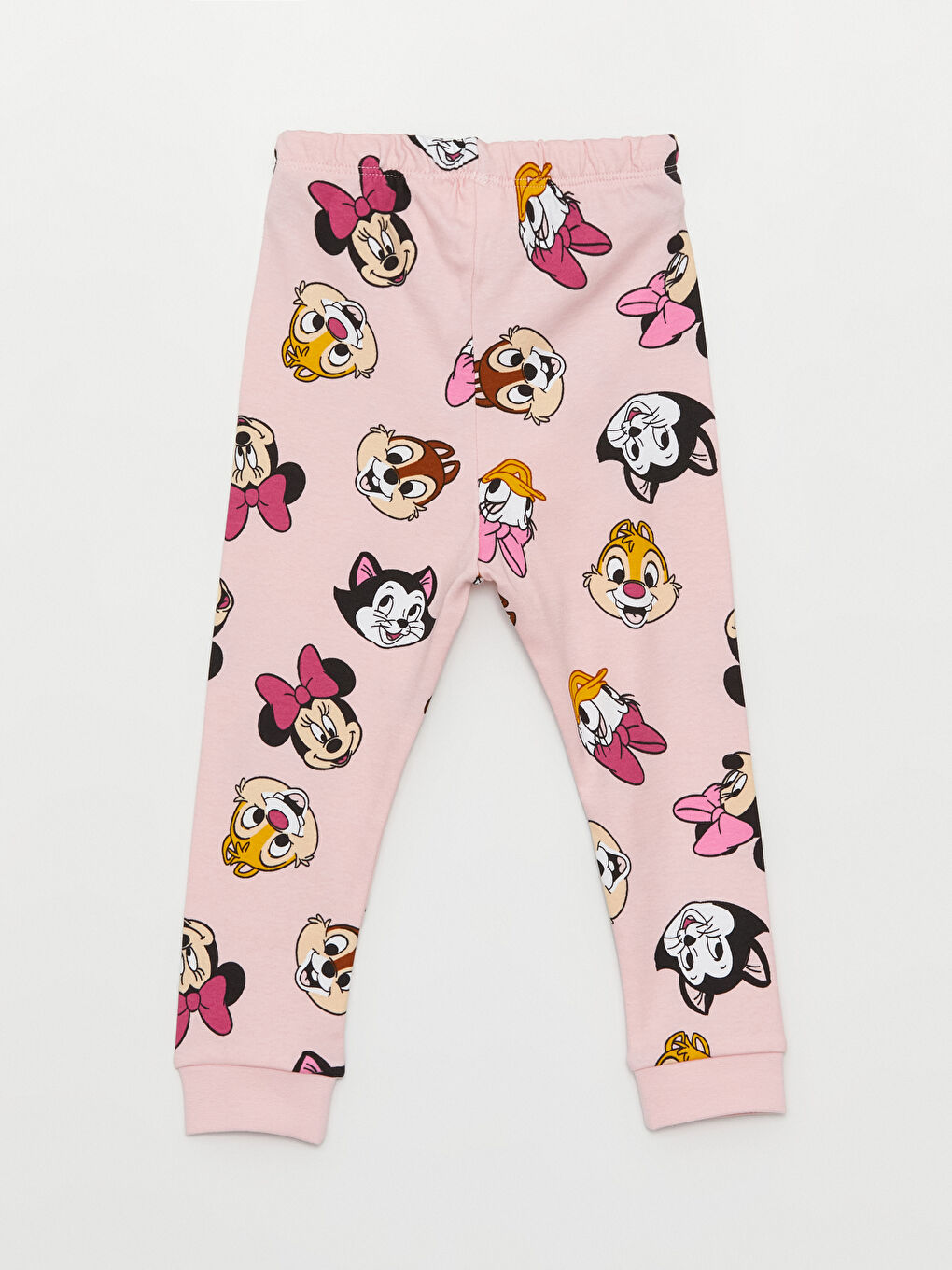 LCW baby Pembe Bisiklet Yaka Minnie Mouse Baskılı Kız Bebek Pijama Takımı 2'li - 4