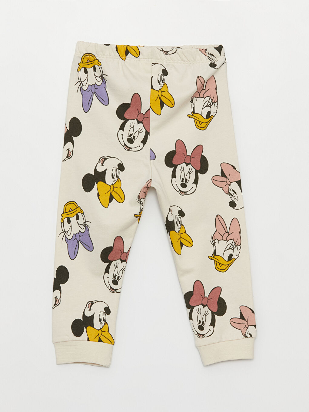 LCW baby Pembe Bisiklet Yaka Minnie Mouse Baskılı Kız Bebek Pijama Takımı 2'li - 9