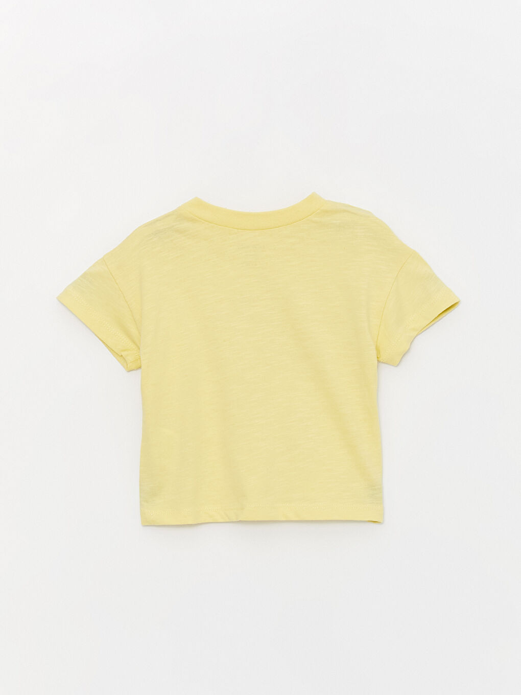 Sarı Bisiklet Yaka Kısa Kollu Erkek Bebek Tişört ve Pantolon 2'li Takım-3