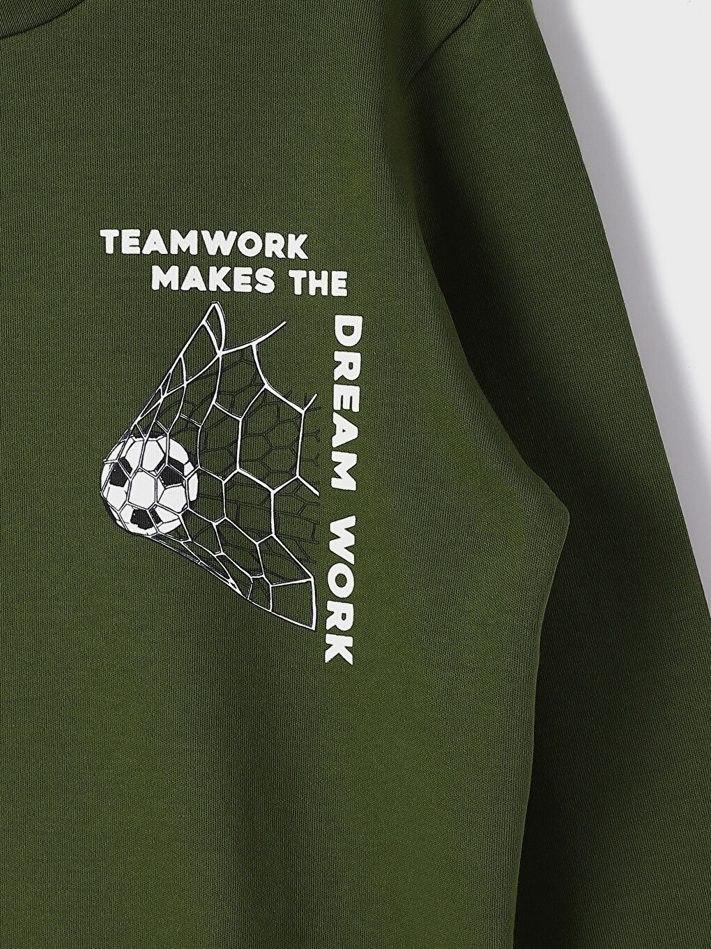 Crew Neck Printed Long Sleeve Boys' T-Shirt-2