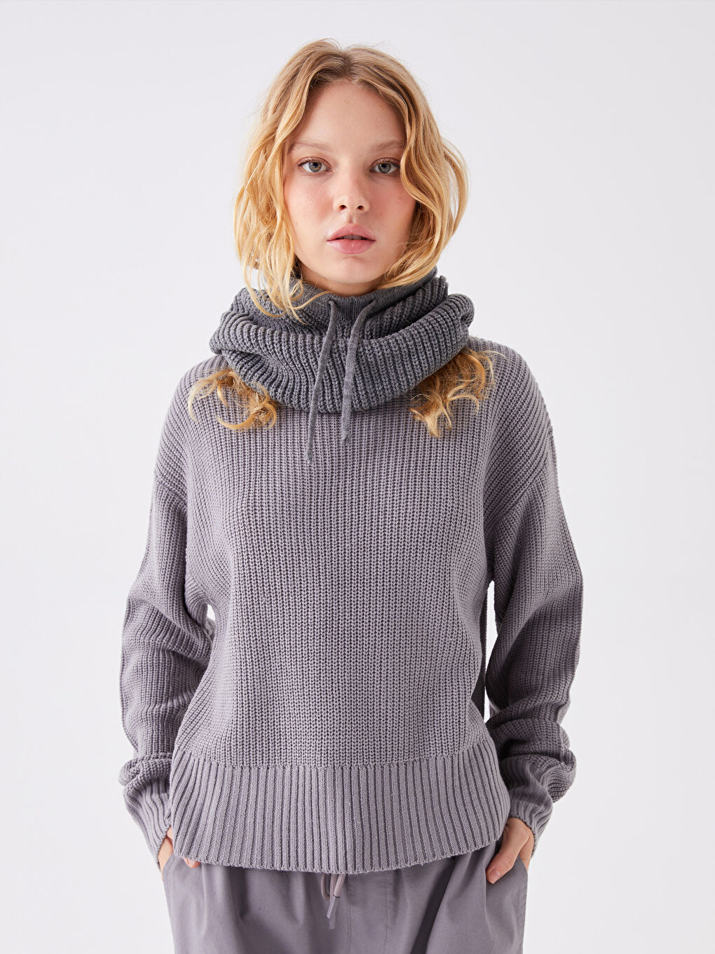 XSIDE Pull-over en Tricot à Col Rond à Motifs Manches Longues pour Femmes -W3H458Z8-VDL