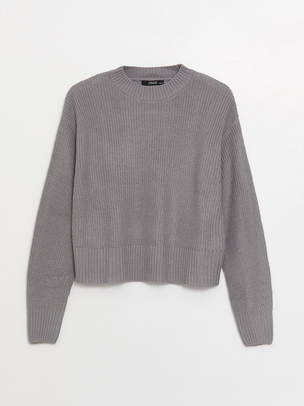 XSIDE Pull-over en Tricot à Col Rond à Motifs Manches Longues pour Femmes -W3H458Z8-VDL