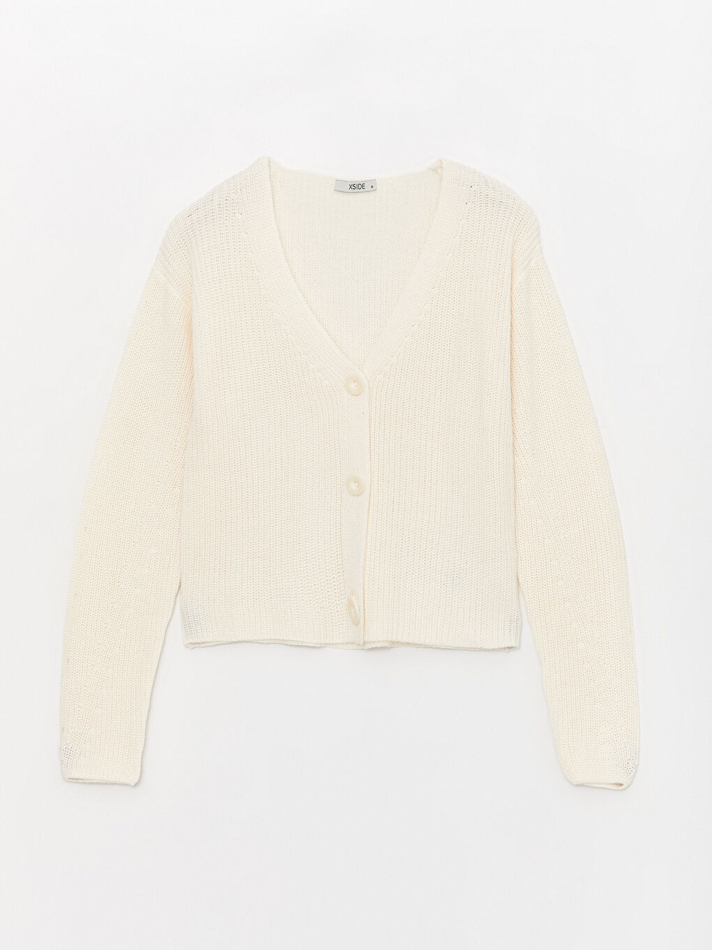 V Neck Women's Knitwear Cardigan -W3H459Z8-QB3