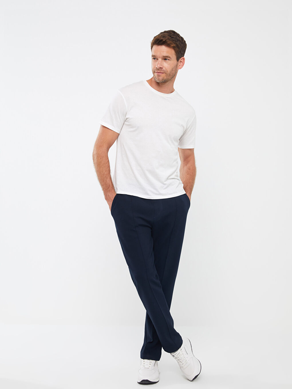 Lacivert Standart Kalıp Erkek Eşofman Altı