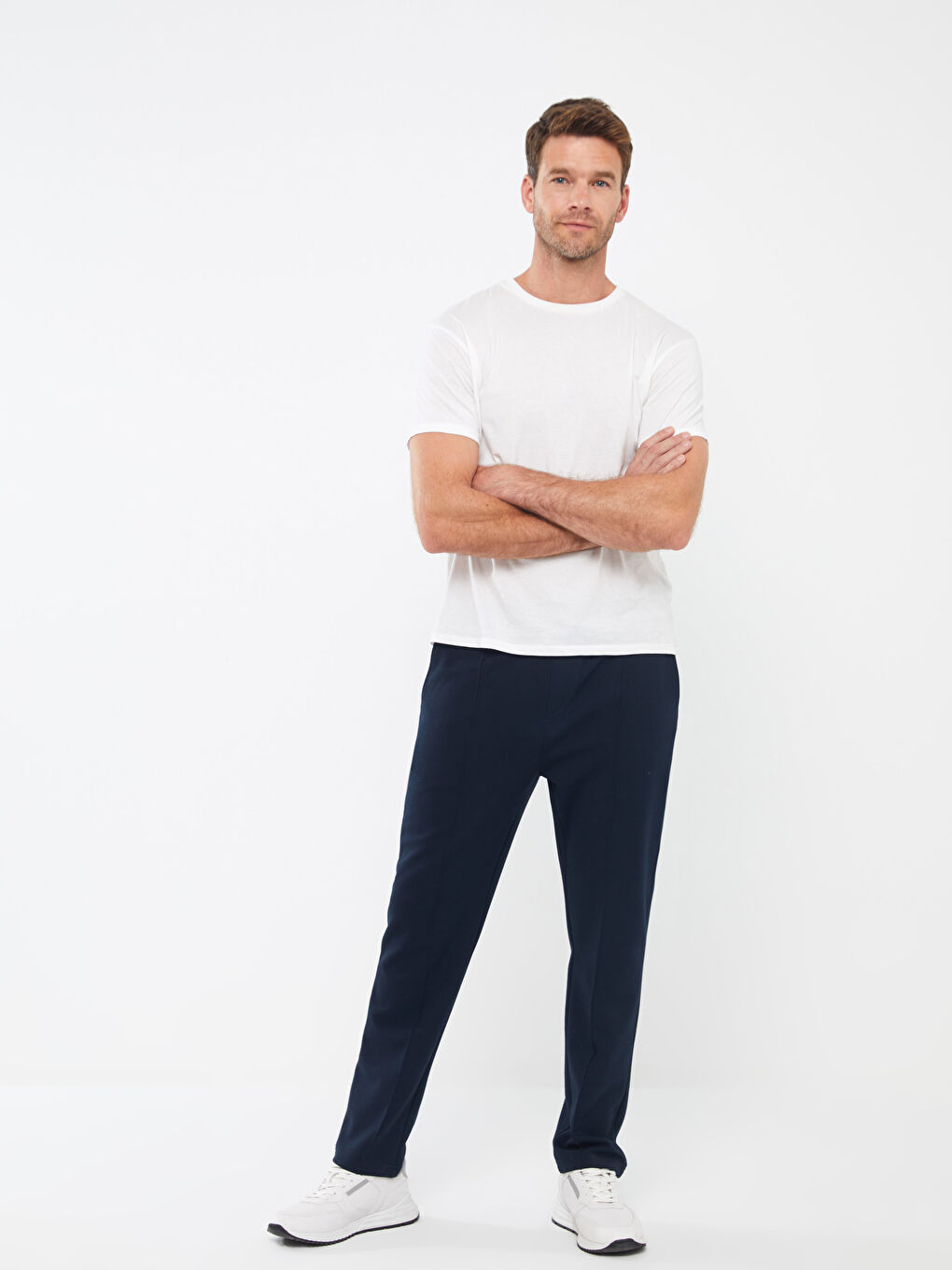 Lacivert Standart Kalıp Erkek Eşofman Altı-1