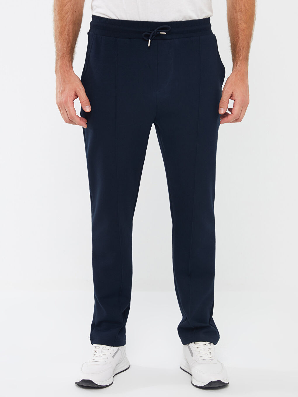 Lacivert Standart Kalıp Erkek Eşofman Altı-2