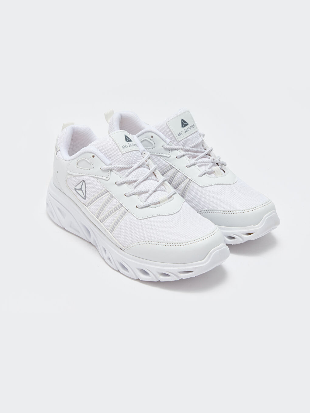 Beyaz Bağcıklı Baskılı Erkek Aktif Spor Ayakkabı