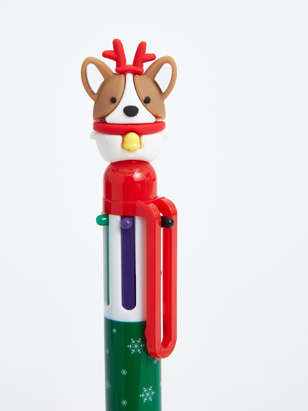 Einzelner Kugelschreiber mit Neujahrsfigur-2