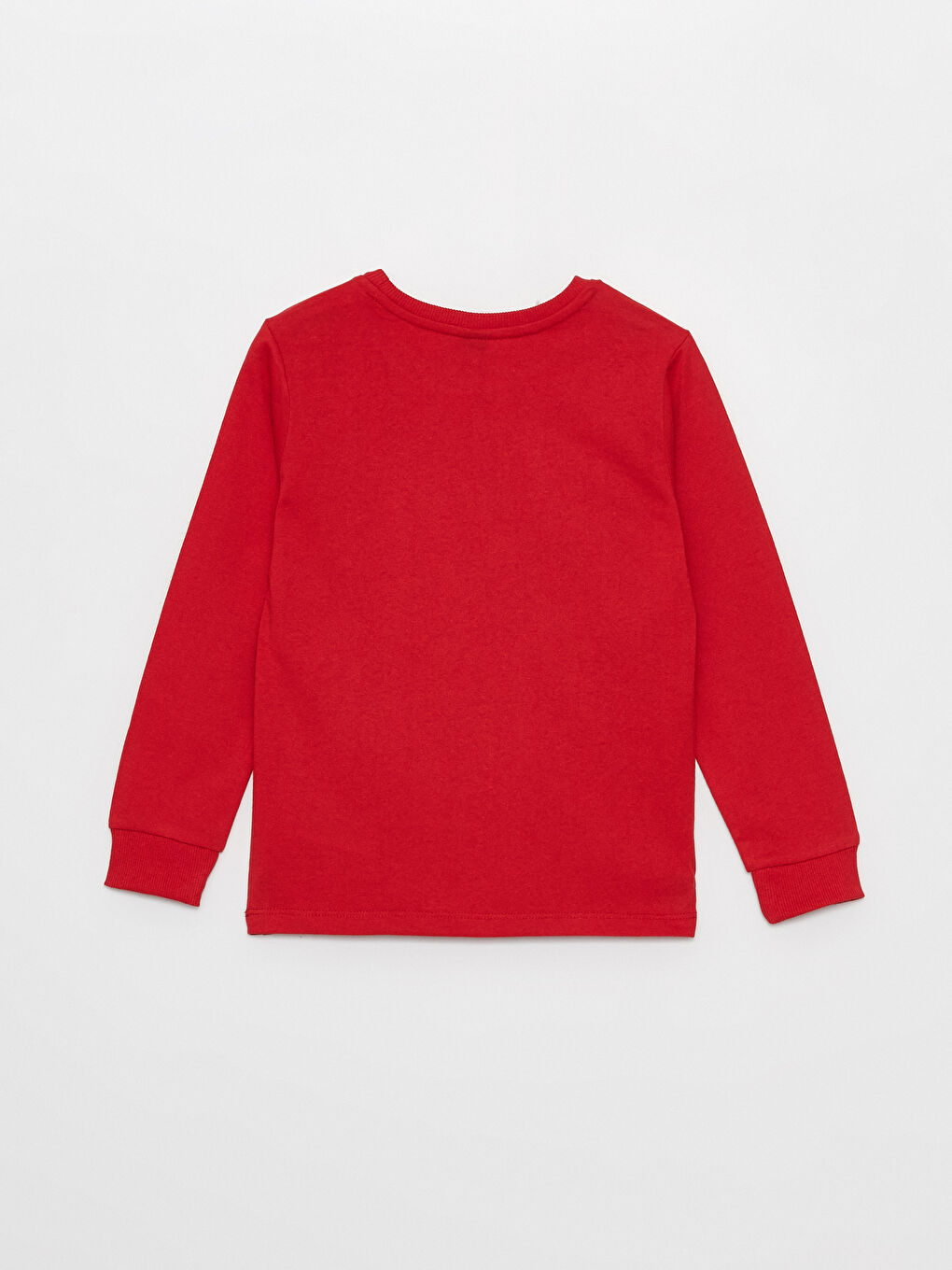 Kırmızı Bisiklet Yaka Basic Uzun Kollu Erkek Çocuk Tişört-2
