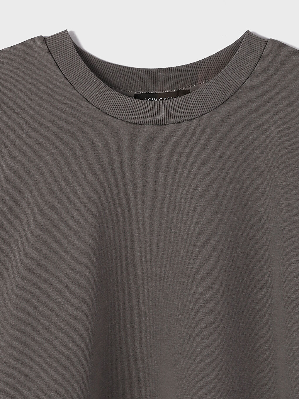 Women's Crew Neck Plain Sweatshirt -W3H604Z8-GYQ