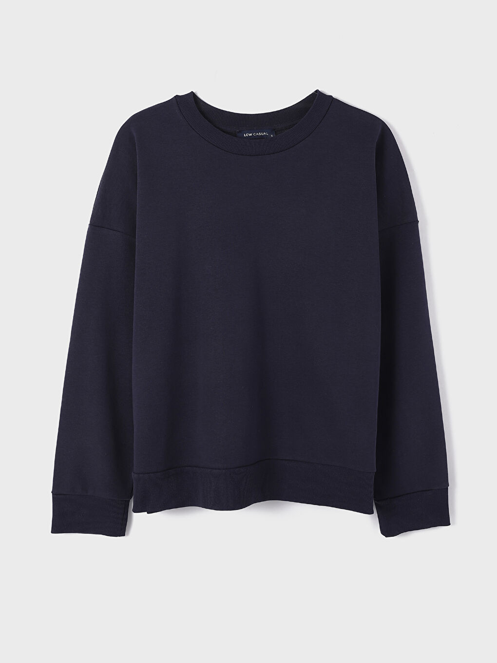 سويت شيرت سادة بياقة دائرية للسيدات