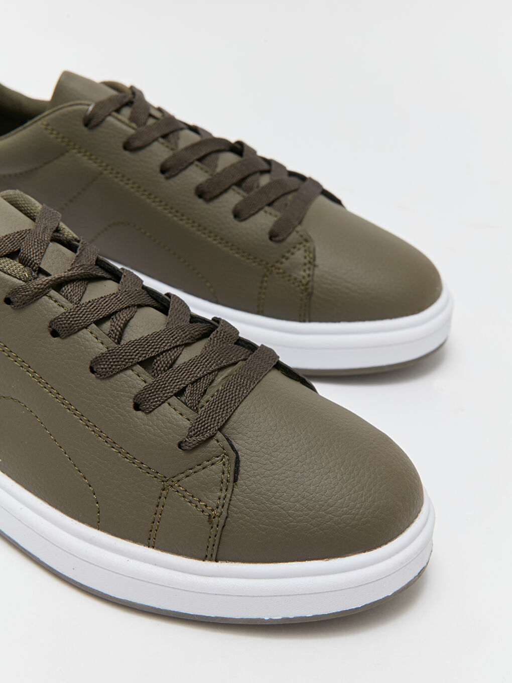 Haki Bağcıklı Erkek Spor Ayakkabı-3