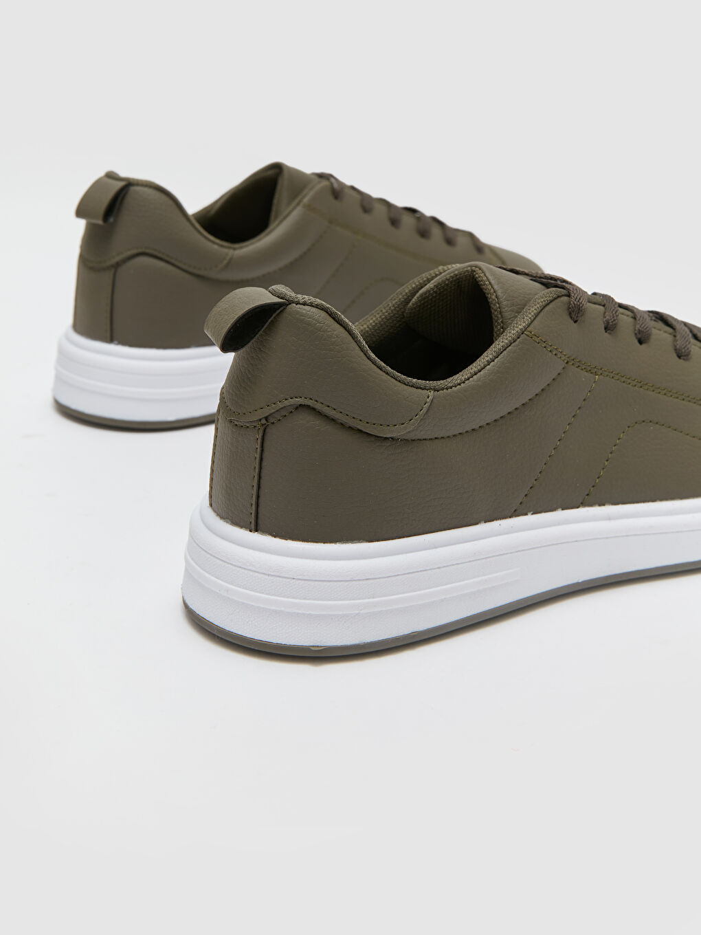 Haki Bağcıklı Erkek Spor Ayakkabı-4