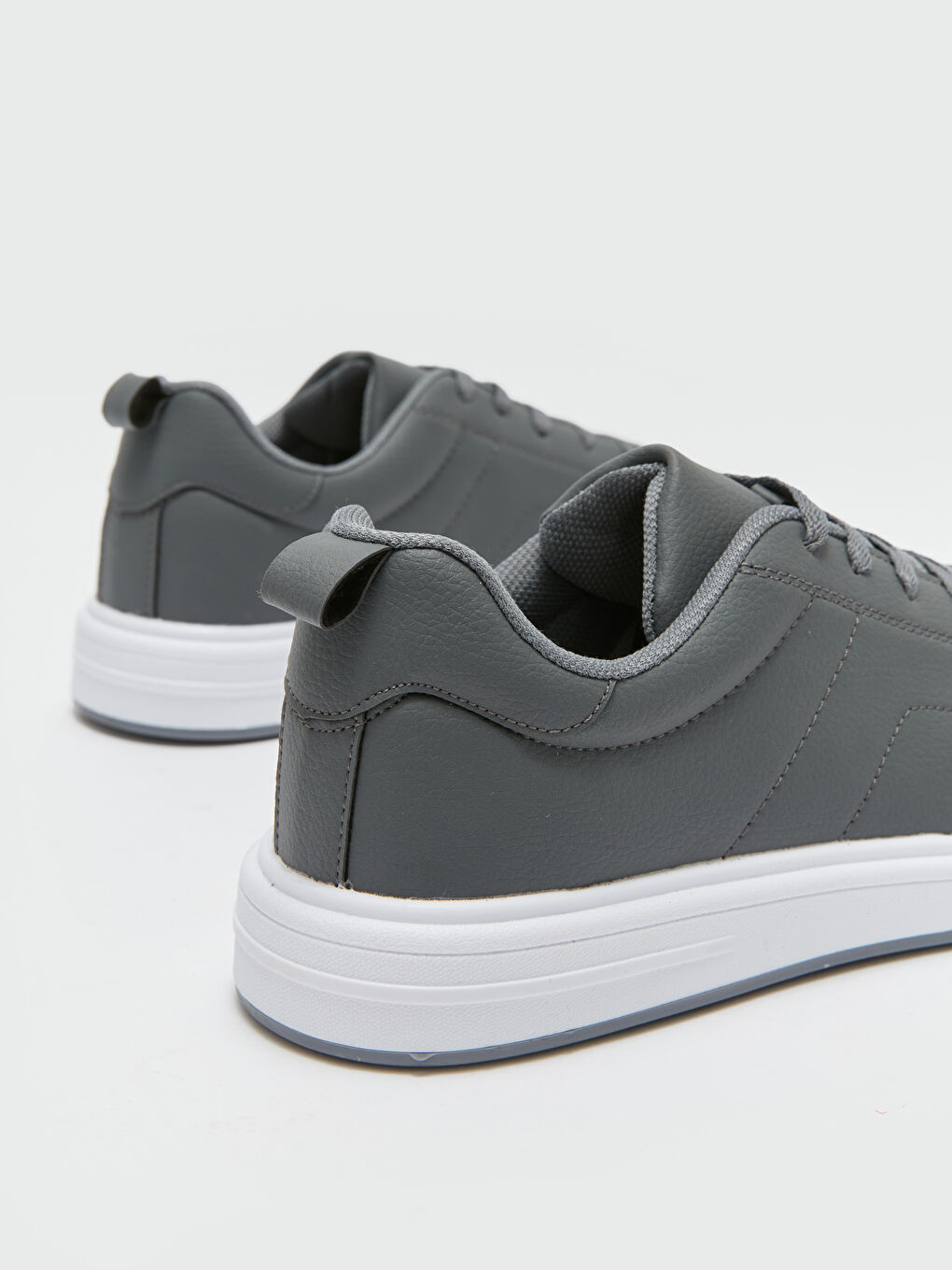 Gri Bağcıklı Erkek Spor Ayakkabı-4