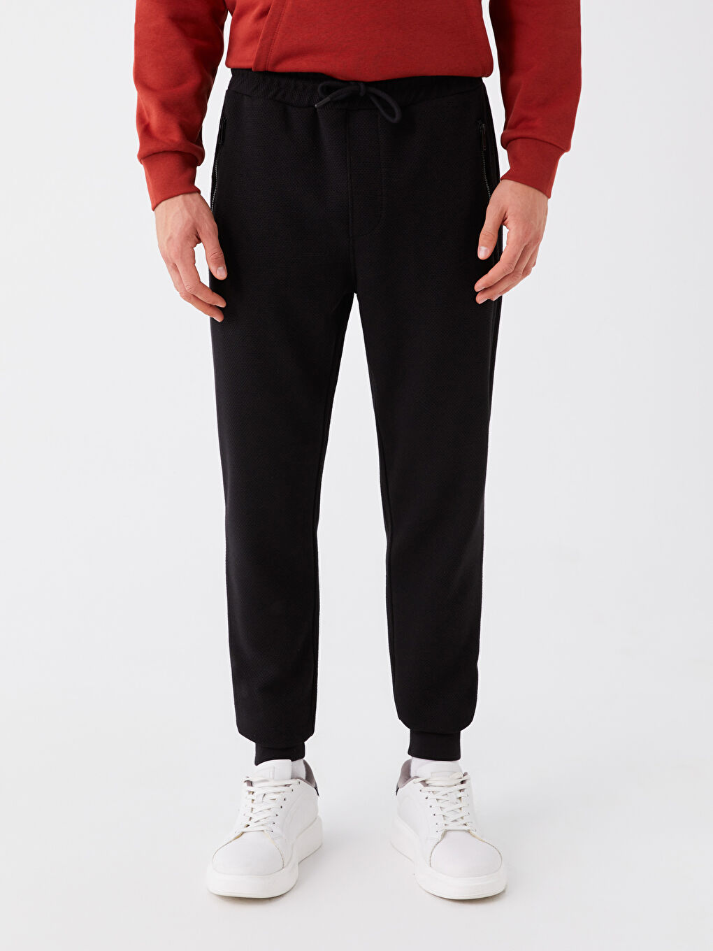 Siyah Slim Fit Erkek Jogger Eşofman Altı-2