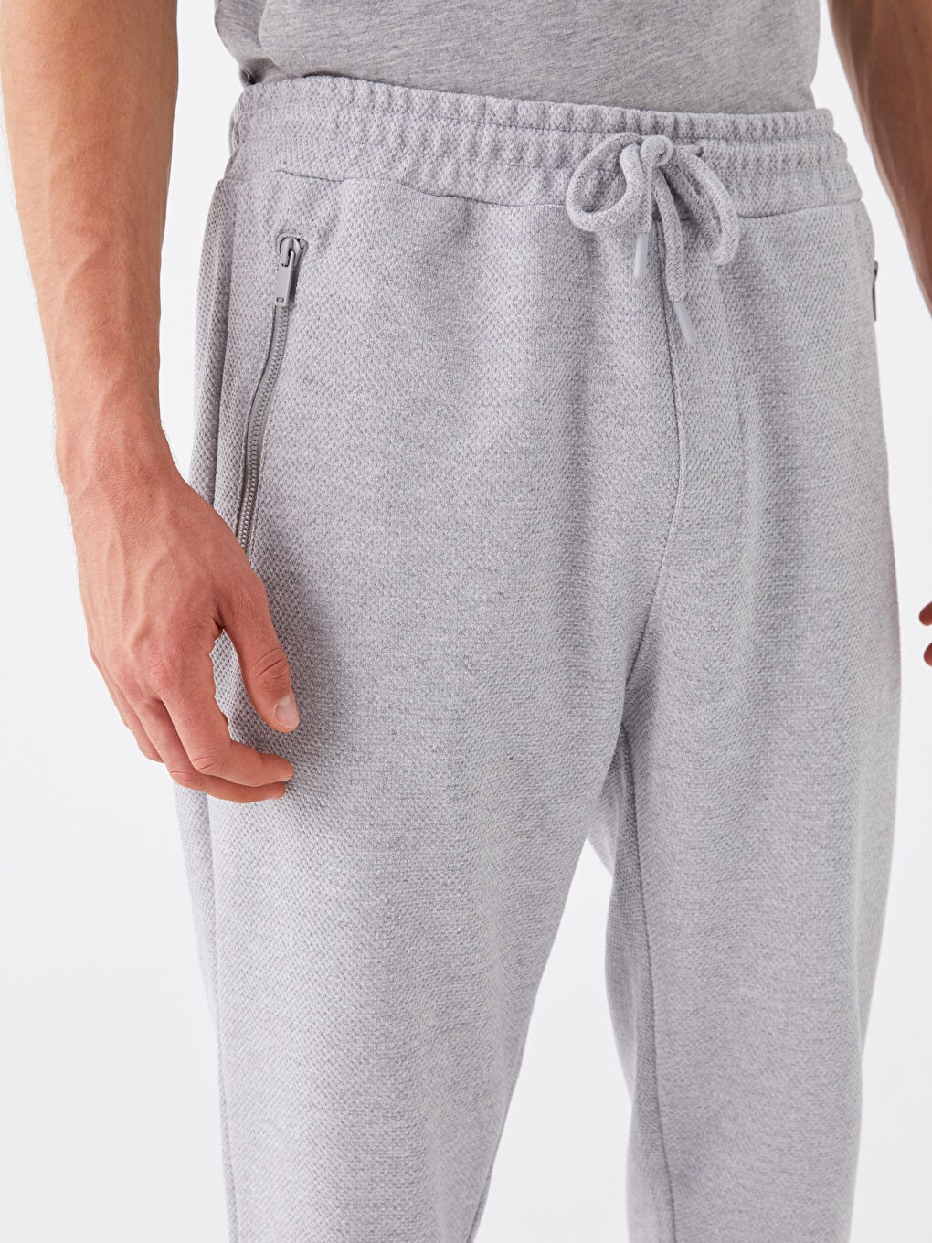 Gri Slim Fit Erkek Jogger Eşofman Altı-1