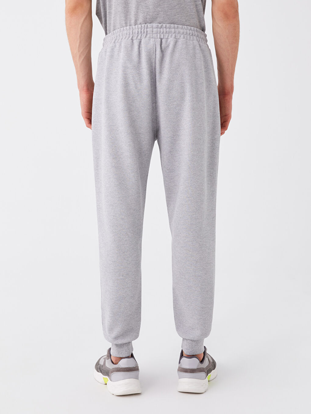 Gri Slim Fit Erkek Jogger Eşofman Altı-3