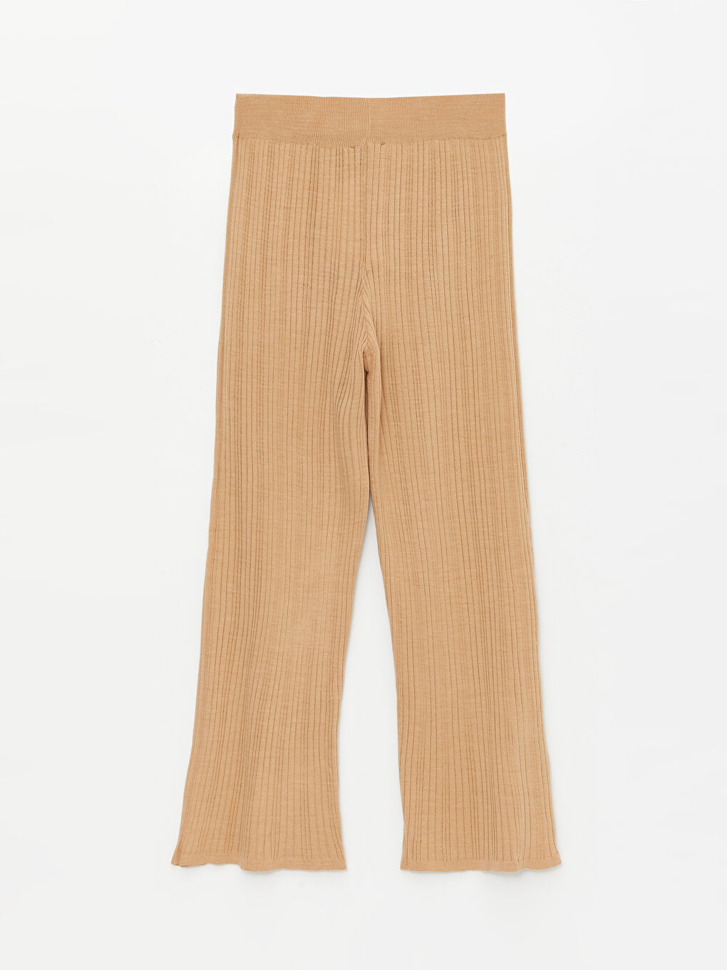 Women's Elasticated Waist Plain Knitwear Trousers -W3H737Z8-VHP