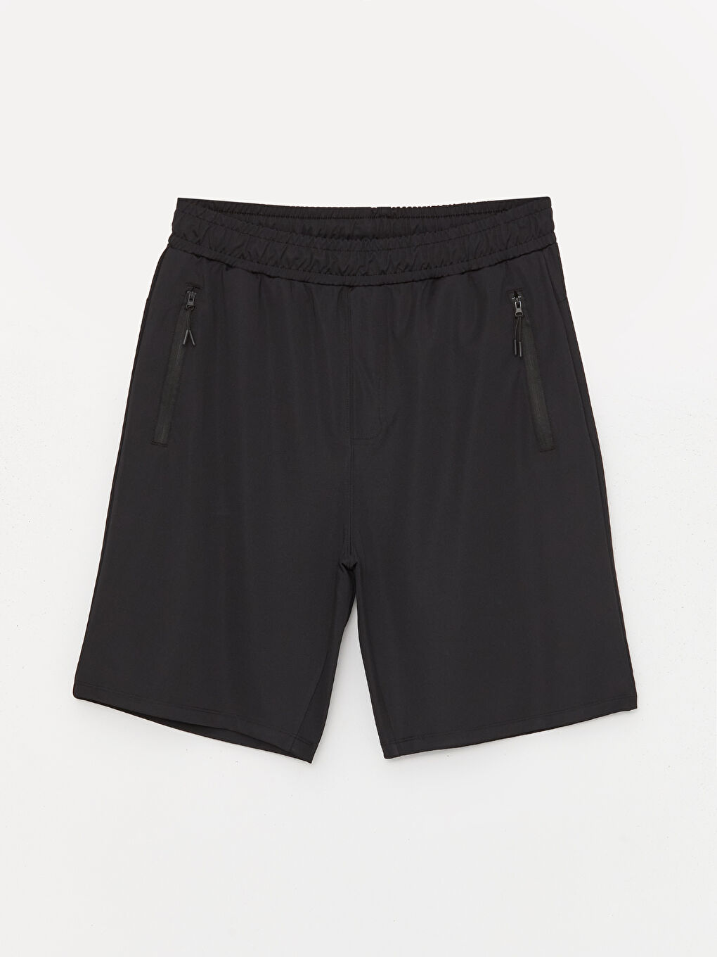 Siyah Slim Fit Erkek Bermuda Şort-4