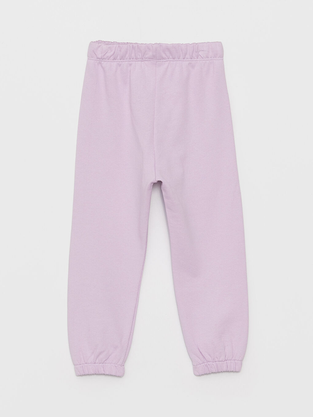 Lila Beli Lastikli Baskılı Kız Bebek Eşofman Alt 2'li-4