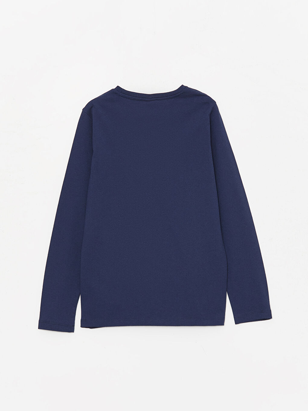 მრგვალი საყელო ნაბეჭდი გრძელმკლავიანი მაისური ბიჭებისთვის-1