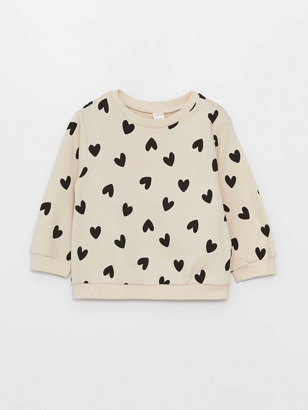 Pembe Bisiklet Yaka Baskılı Kız Bebek Sweatshirt 3'lü-3