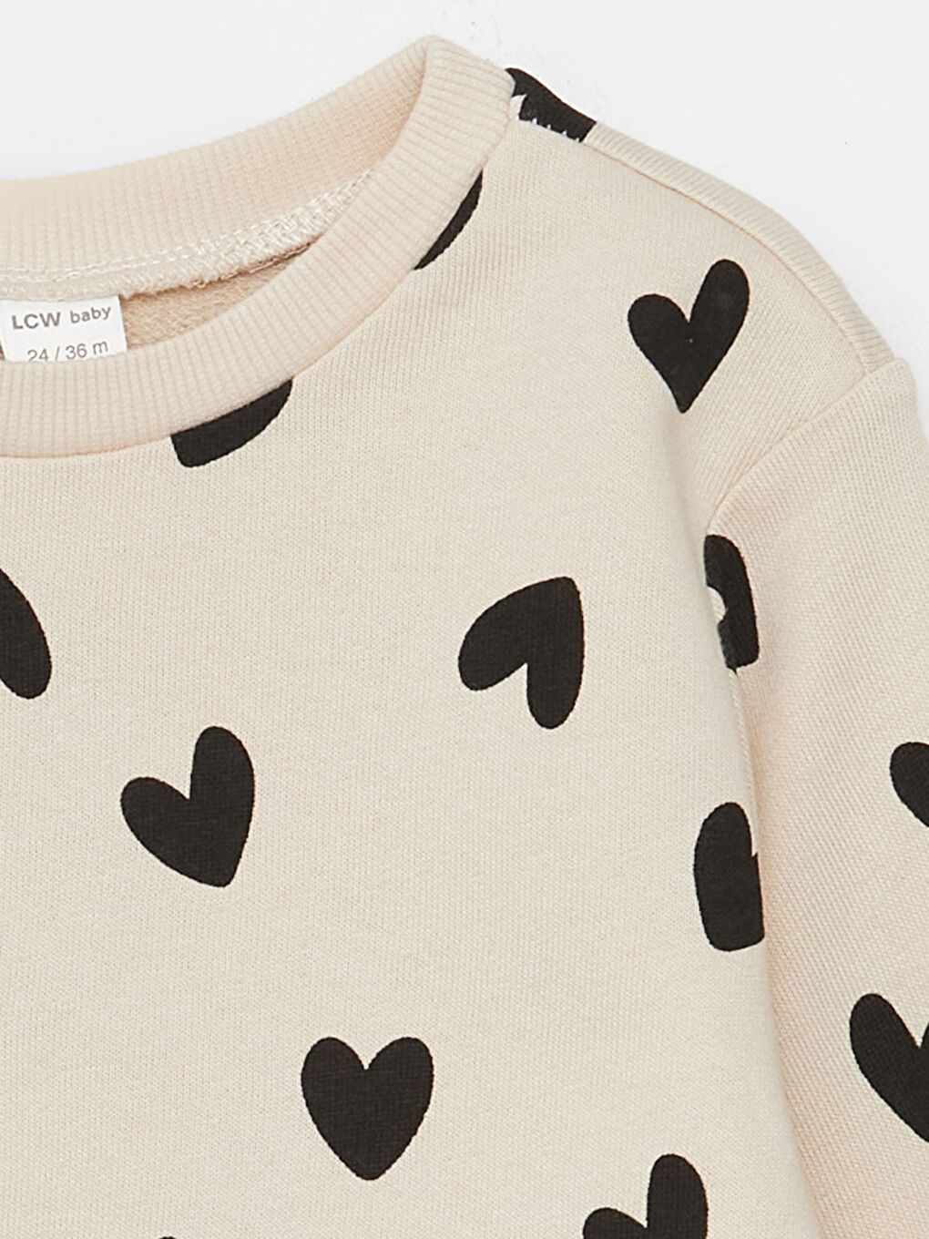 Pembe Bisiklet Yaka Baskılı Kız Bebek Sweatshirt 3'lü-4