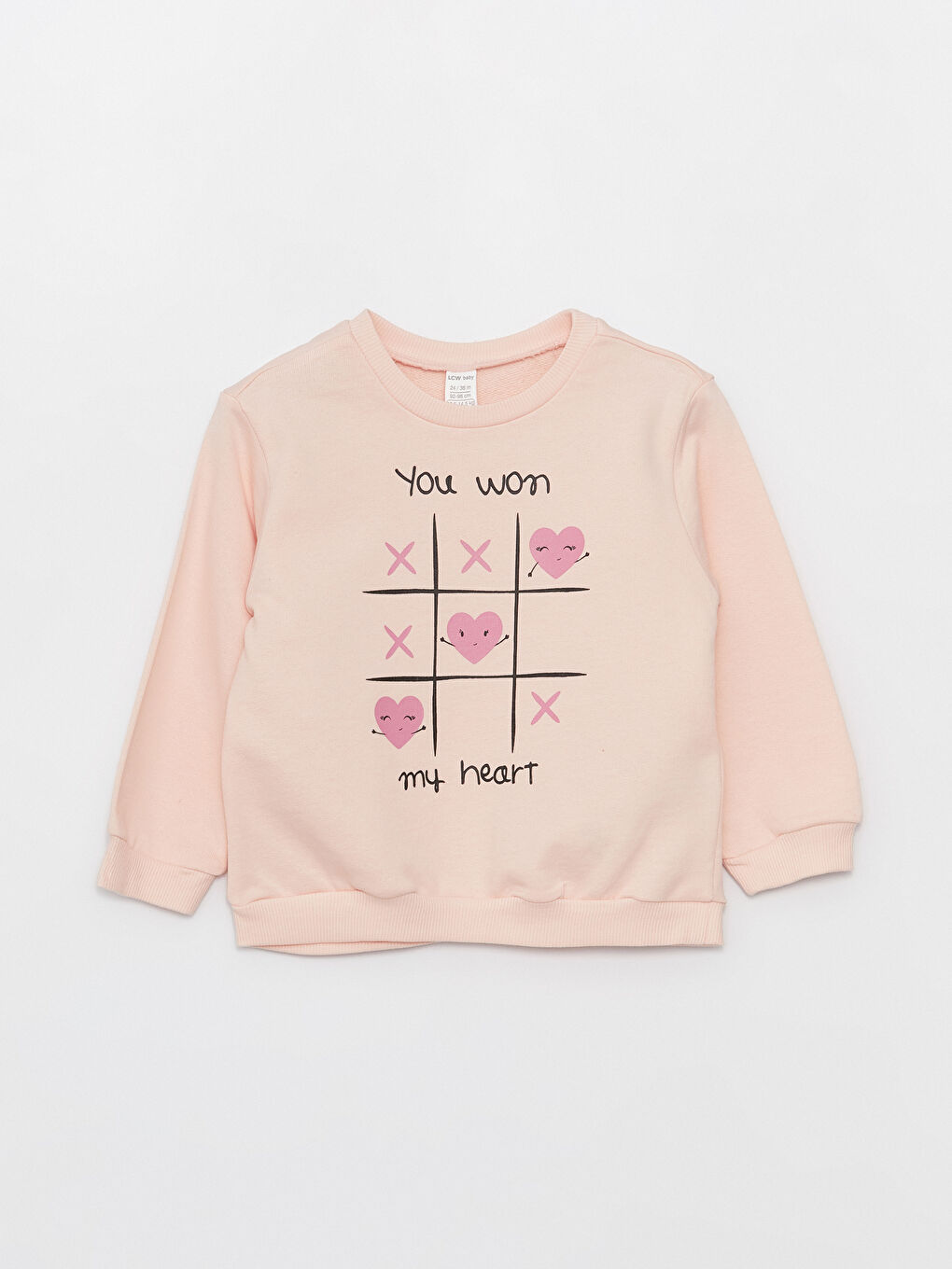 Pembe Bisiklet Yaka Baskılı Kız Bebek Sweatshirt 3'lü-5