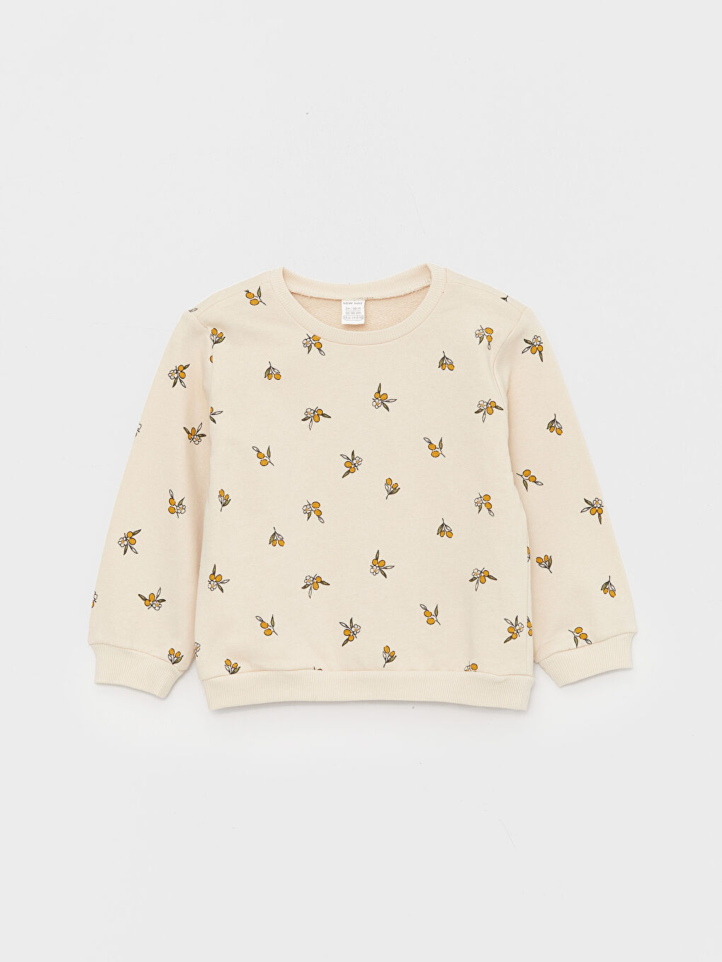 Flower Patterned Baby Girl Sweatshirt 2-pack-2