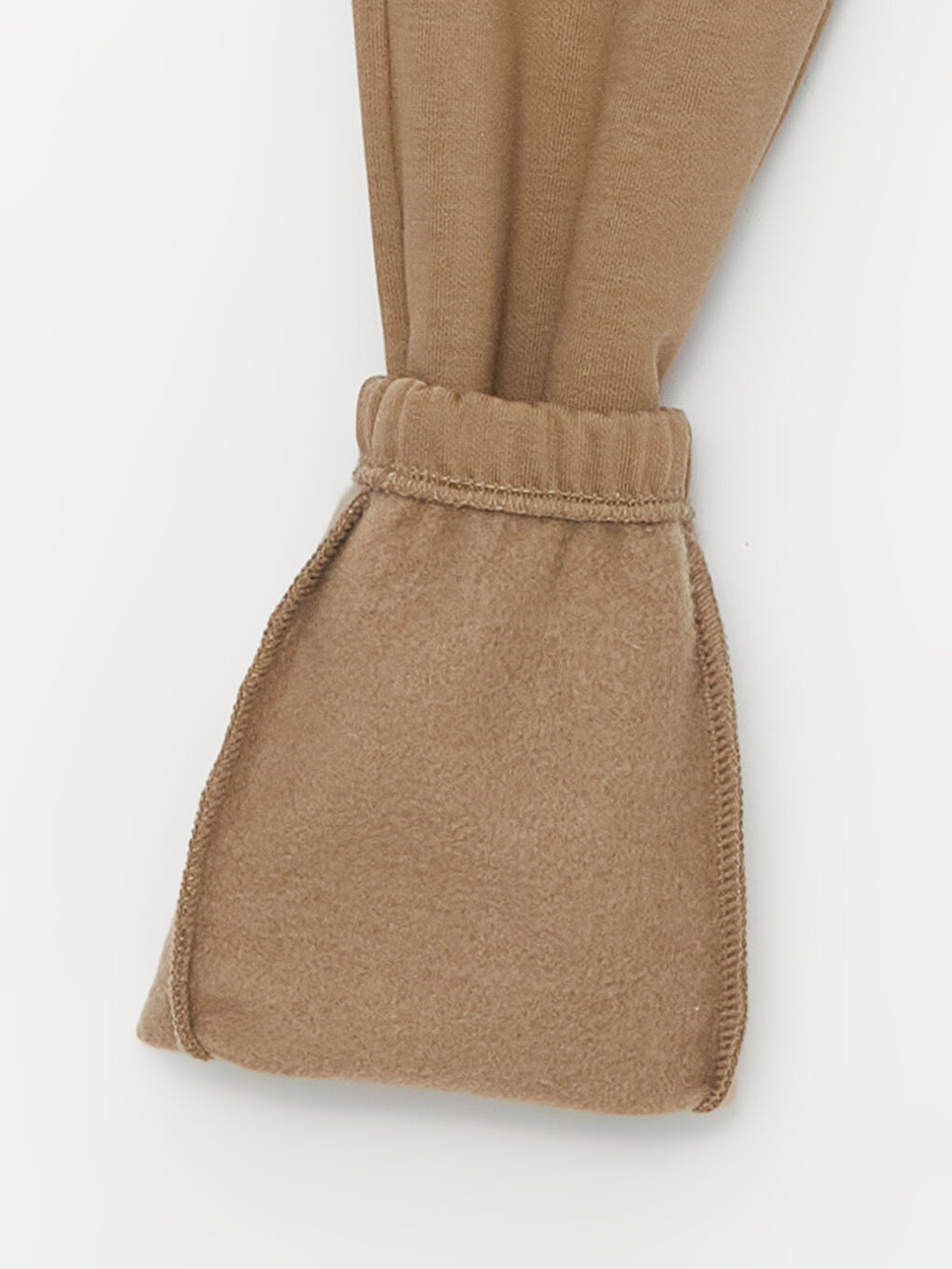 Kahverengi Beli Lastikli Basic Erkek Çocuk Jogger Eşofman Altı-3