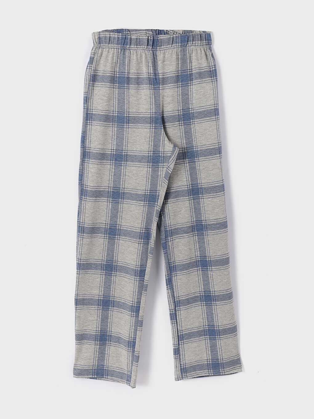 Collared Neck Plaid Women's Pyjama Set-5