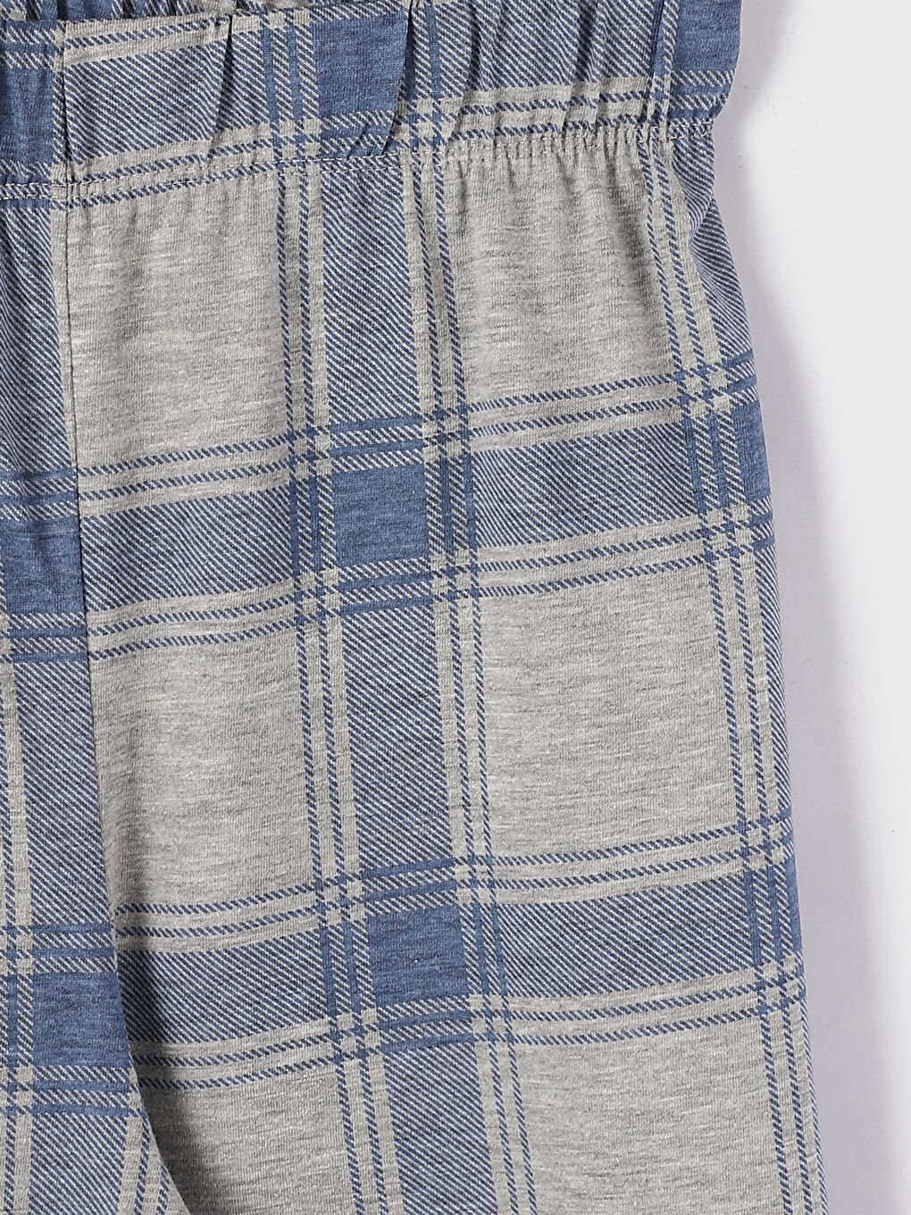 Collared Neck Plaid Women's Pyjama Set-7