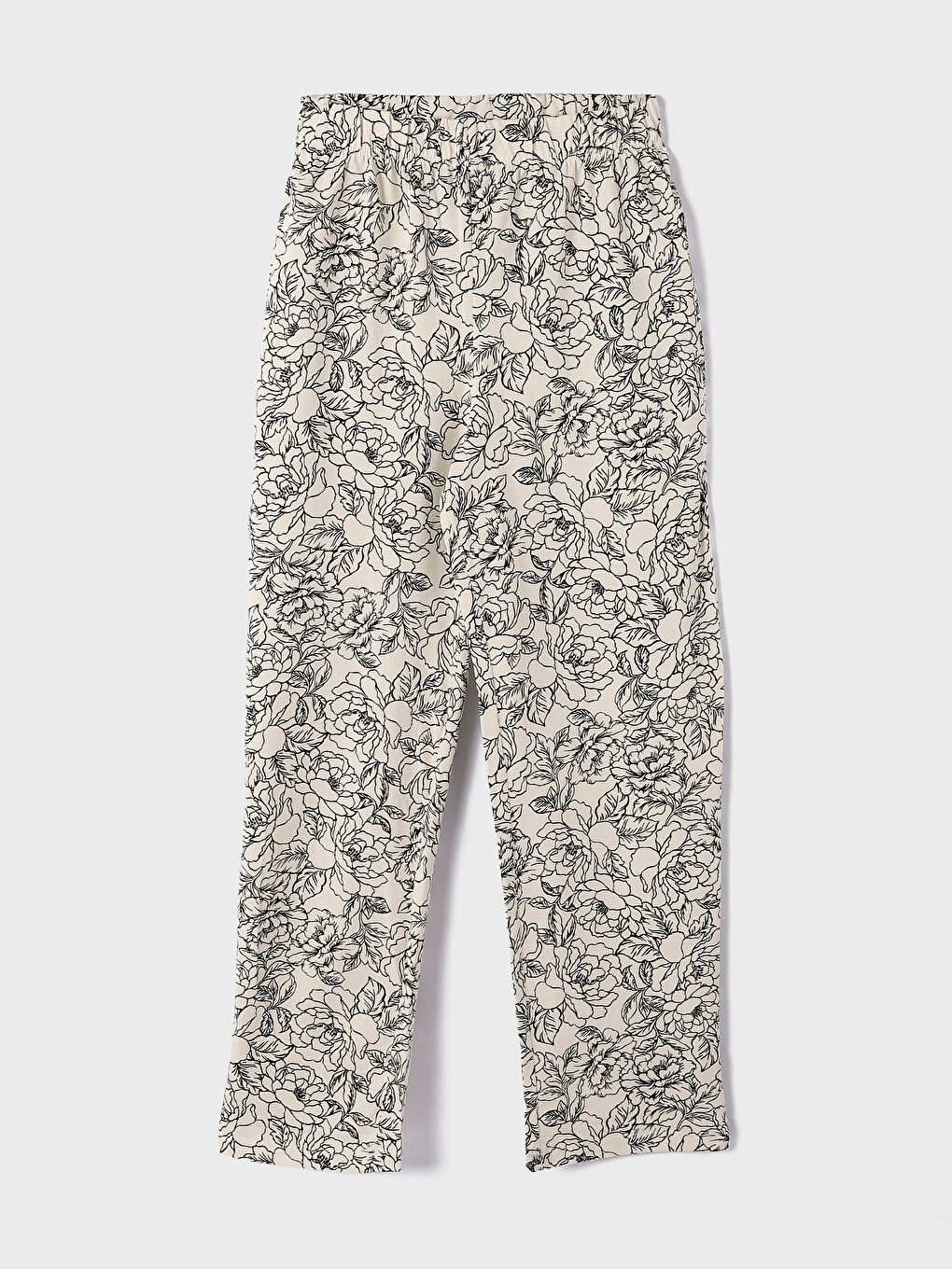 طقم بيجامة بياقة القميص منقوش للسيدات-5