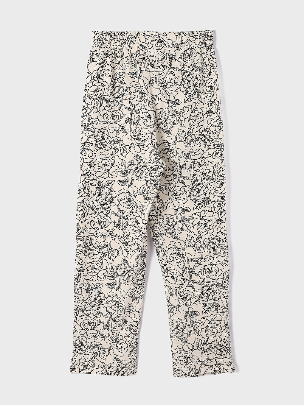 طقم بيجامة بياقة القميص منقوش للسيدات-6