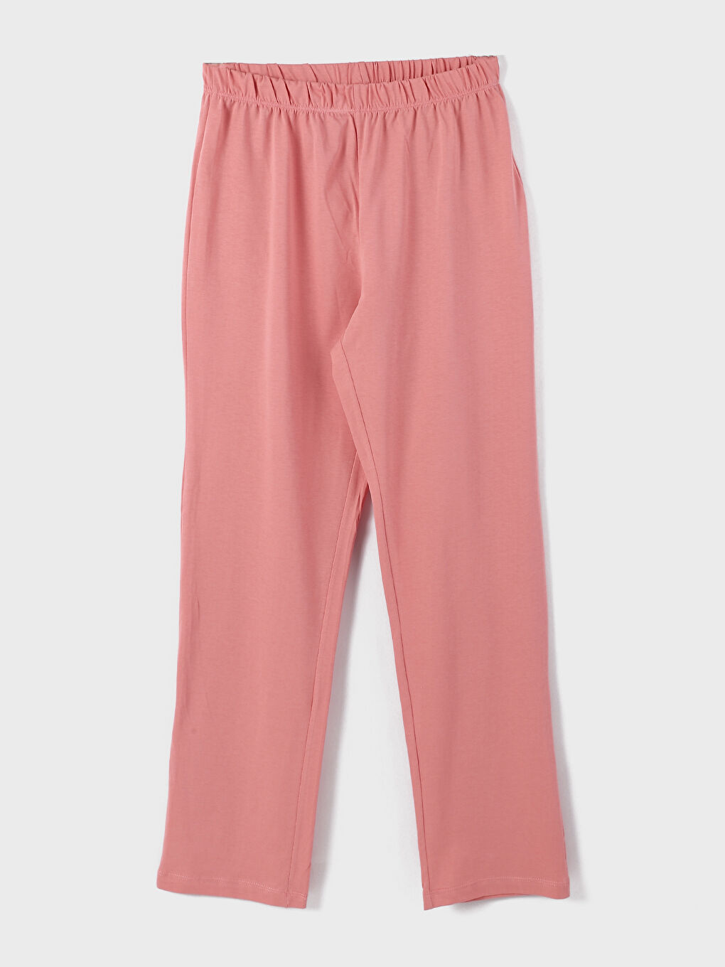 طقم بيجامة كم طويل مطبوع بياقة دائرية للسيدات-5