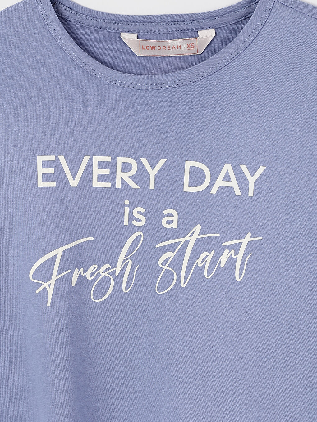 طقم بيجامة كم طويل مطبوع بياقة دائرية للسيدات-3